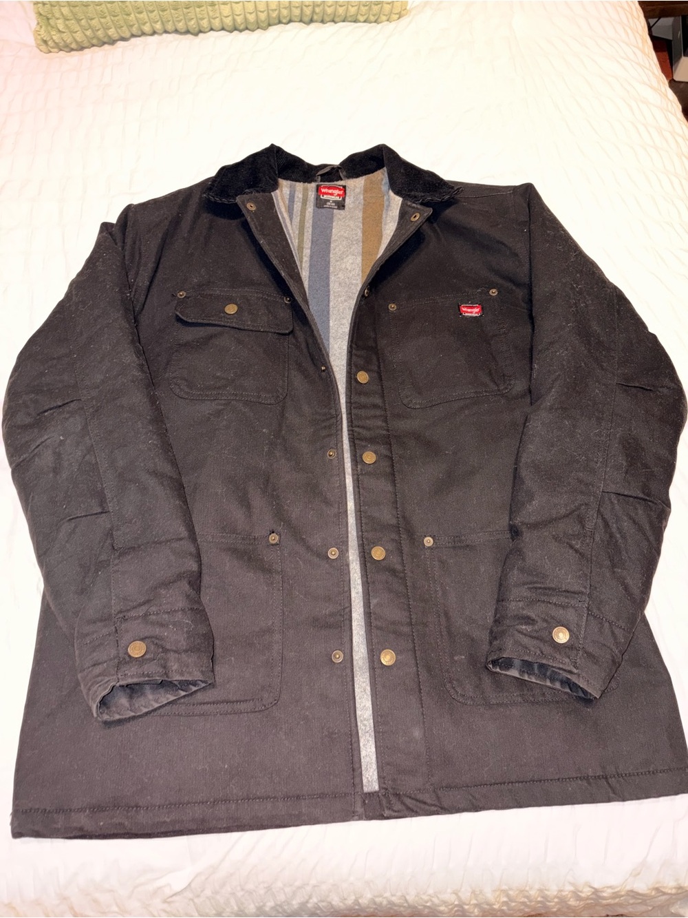 Wrangler Black Military-Style Field Jacket